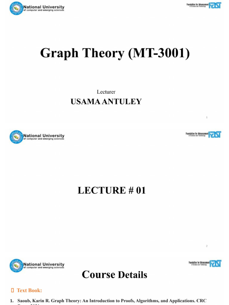 Graph Theory (MT-3001) - Complete | PDF
