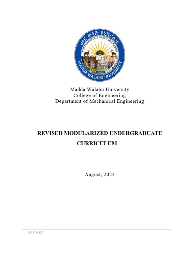 Revised Mechanical Engineering Curriculum | PDF | Engineering | Flow ...