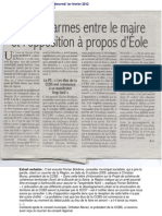 Article Courrier des Yvelines 1er février 2012