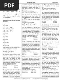 Percentage Questions