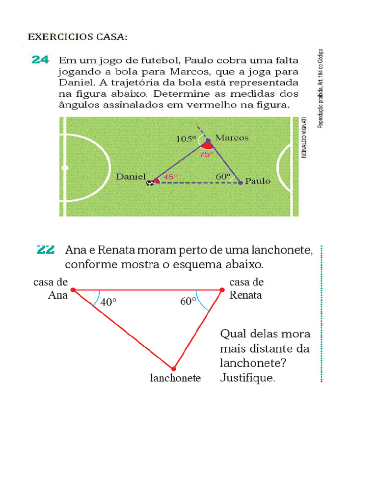 8am Propriedades De Um Triângulo Qualquer Respostas Aula Passada Pdf