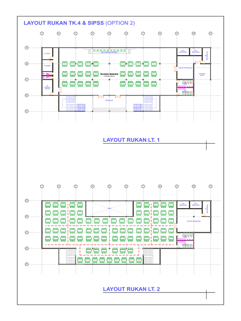 Layout Design for Dining Area and Facilities | PDF