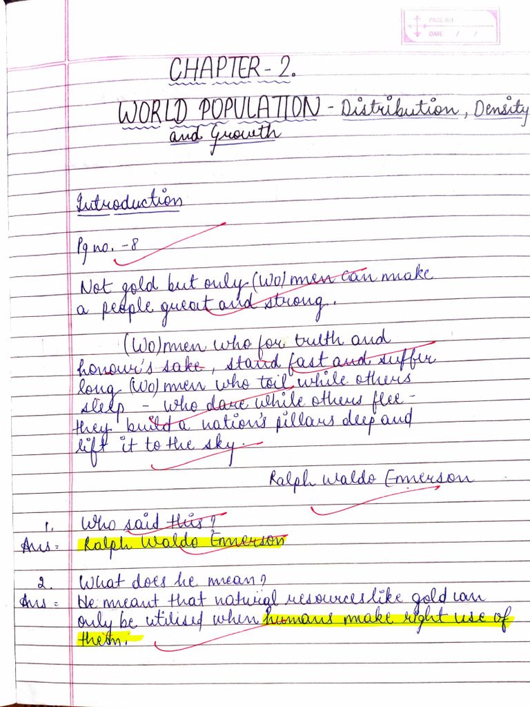 World Population Distribution and Factors | PDF