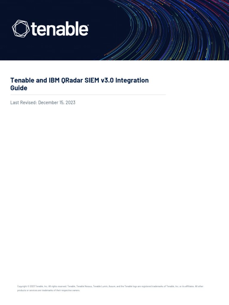 Tenable and IBM QRadar SIEM Integration Guide | PDF | Port (Computer ...