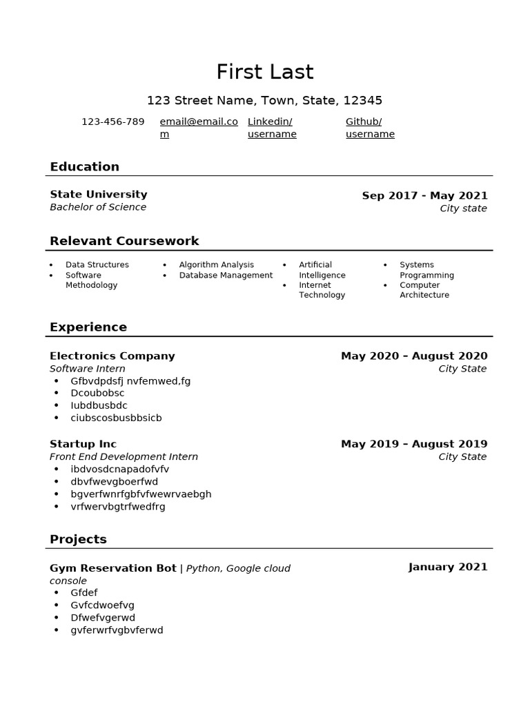 Software Developer Resume Overview | PDF