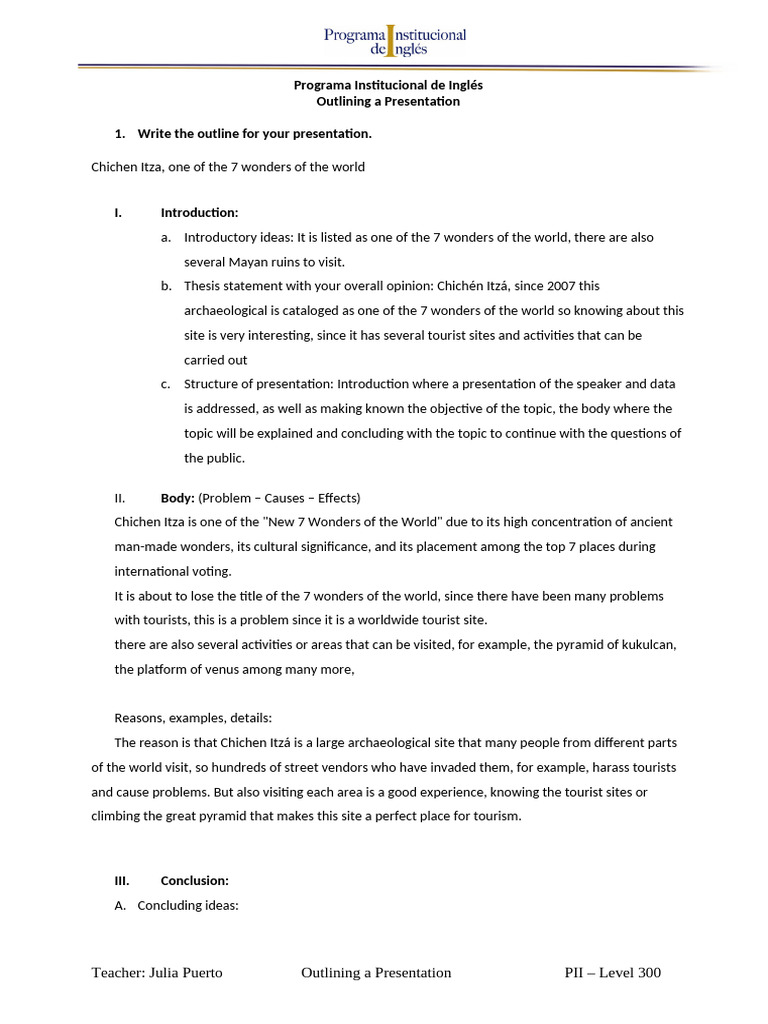 Outlining A Presentation | PDF | Mesoamerica | Indigenous Peoples Of ...