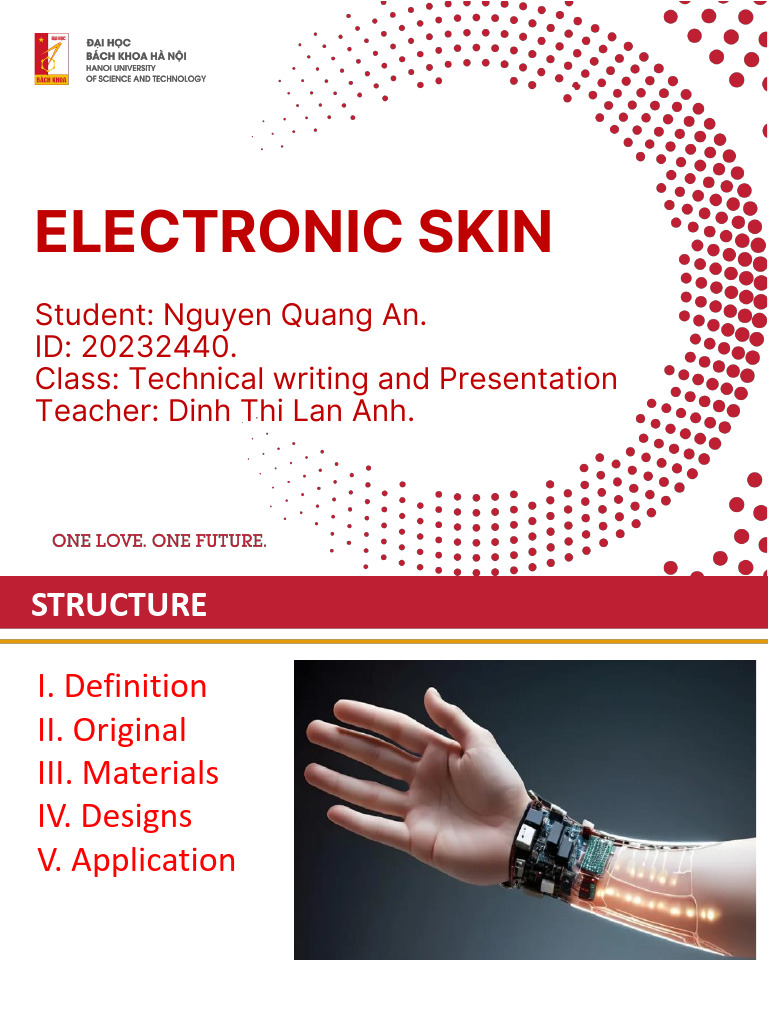 Overview of Electronic Skin Technology | PDF | Applied And ...