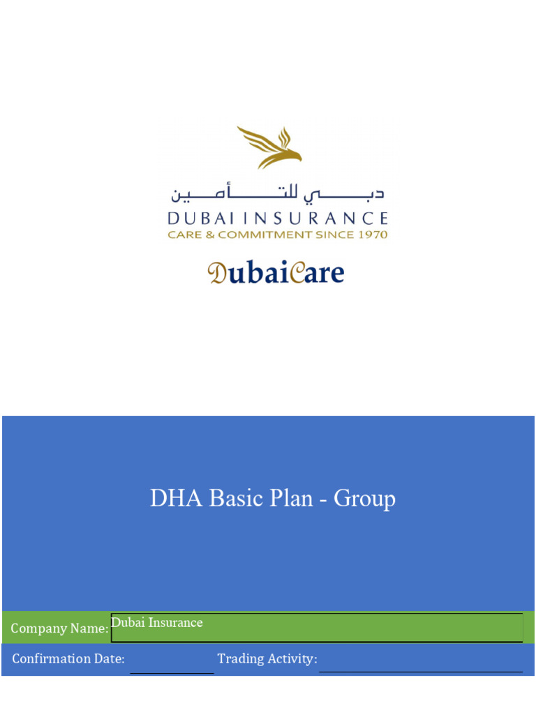 DHA Basic Insurance Plan Overview | PDF | Insurance | Health Care