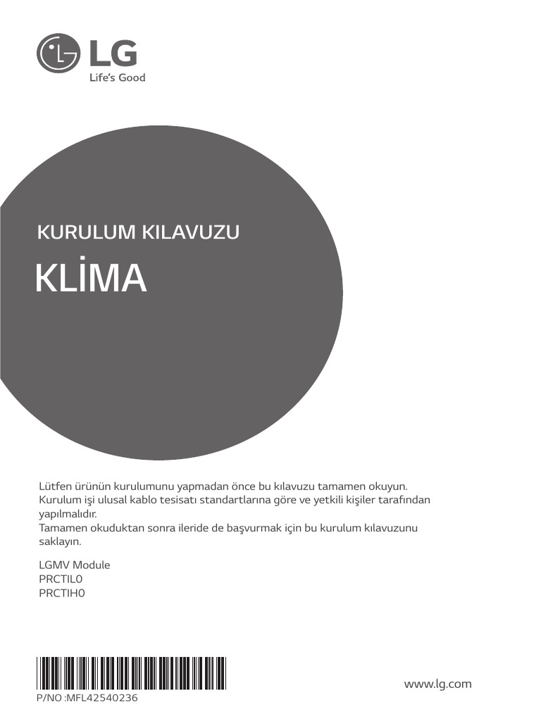 LGMV Manual For LGMV Module - Turkish | PDF