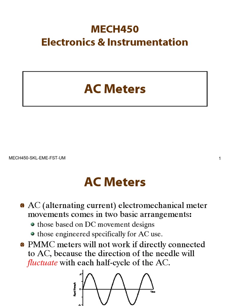 AC Meters and Rectification Techniques | PDF | Rectifier | Amplitude