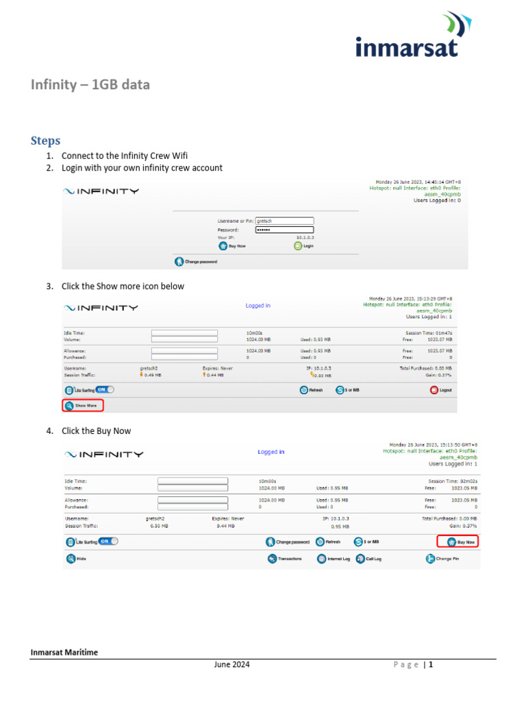 Infinity - Free 1GB Data | PDF