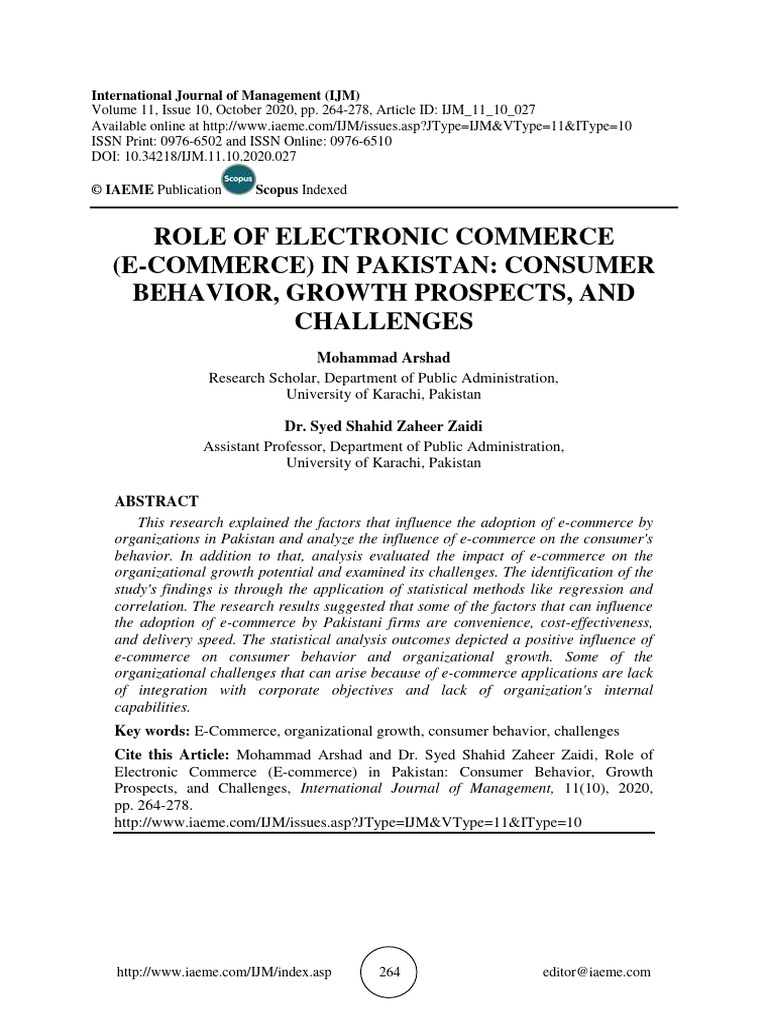 Role of Electronic Commerce e Commerce I | PDF | E Commerce | Statistics
