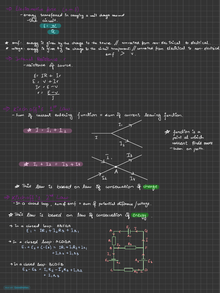 Electromotive Force and Circuit Laws | PDF | Physical Quantities ...