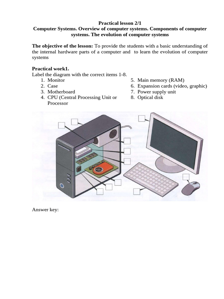 Overview of Computer Systems and Hardware | PDF | Computer Hardware ...