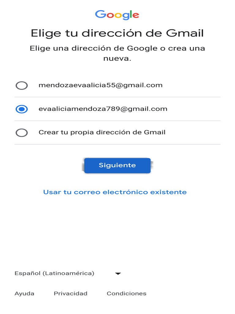 ACCESO CUENTAS DE GOOGLE visual data 3