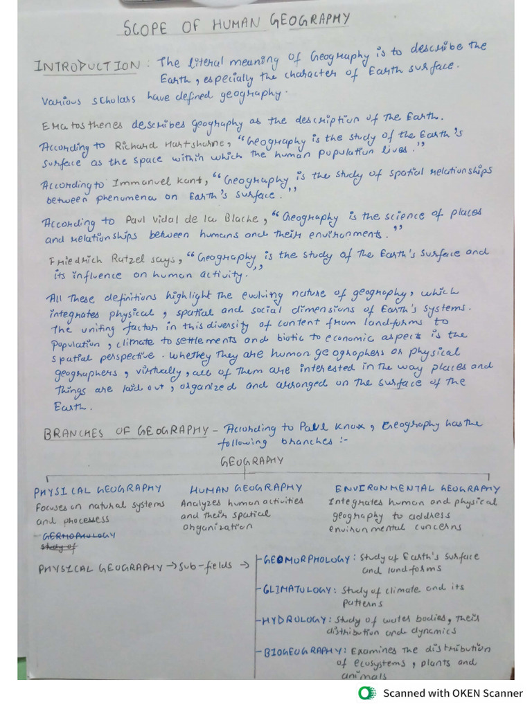 Human Geography Assignment1 | PDF