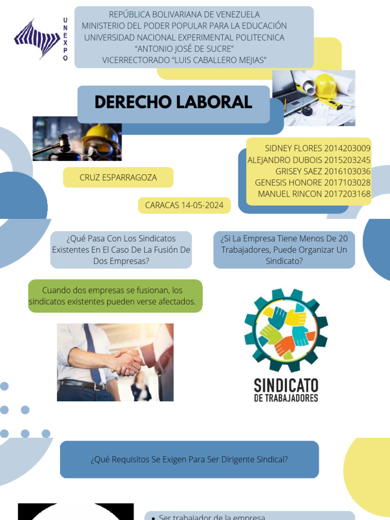 Presentacion Expo 1 | PDF | Sindicato | Derecho laboral