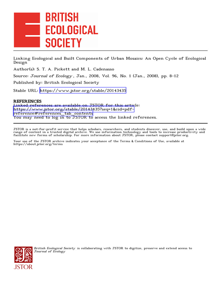 Integrating Ecology in Urban Design | PDF | Ecology | Urban Design