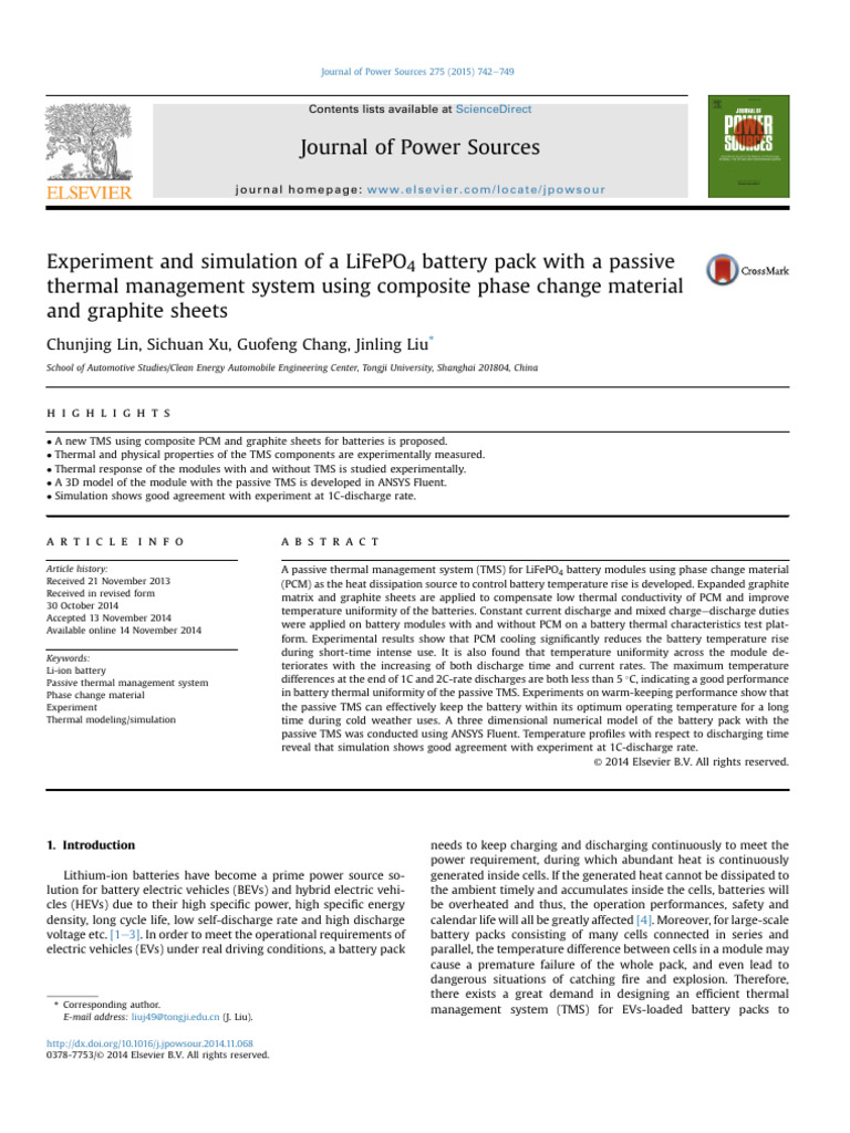 Journal of Power Sources: Contents Lists Available at | PDF | Lithium ...
