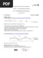 Download SAP2000 Tutorials - CE463_Lab2 by Ouafi Saha SN80816425 doc pdf