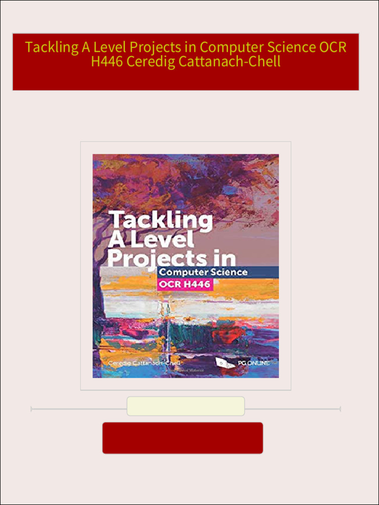 [FREE PDF sample] Tackling A Level Projects in Computer Science OCR ...