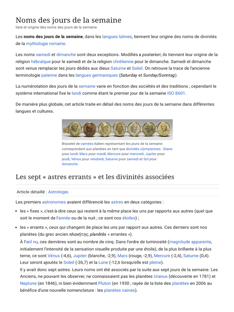 Origine et Signification des Jours PDF — free download