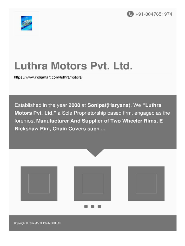 Scooty Alloy Wheel Rim | PDF