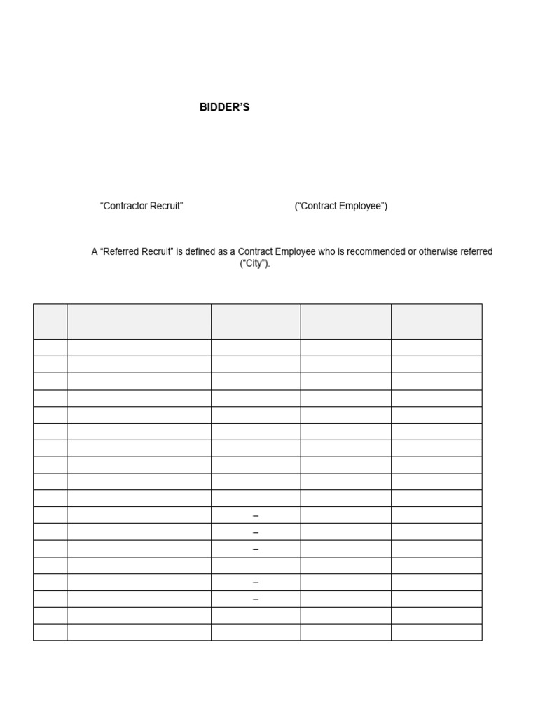 BWP Temporary Staffing Bill Rates | PDF | Employment | Labor