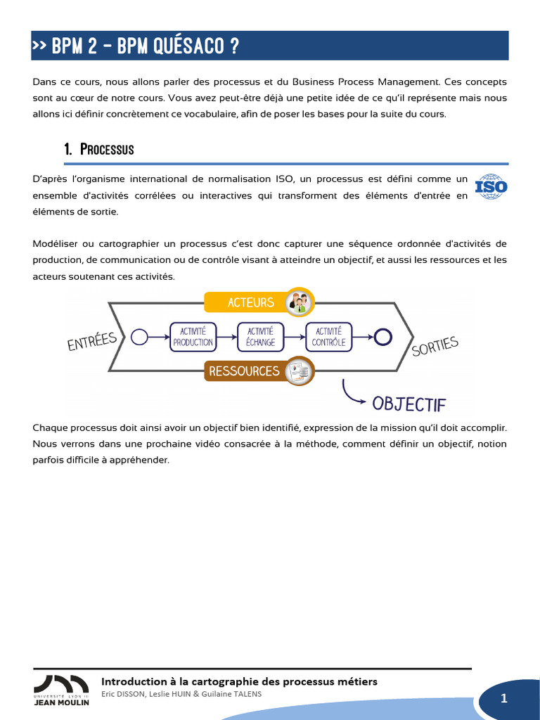 Introduction au Business Process Management | PDF | Gestion de ...
