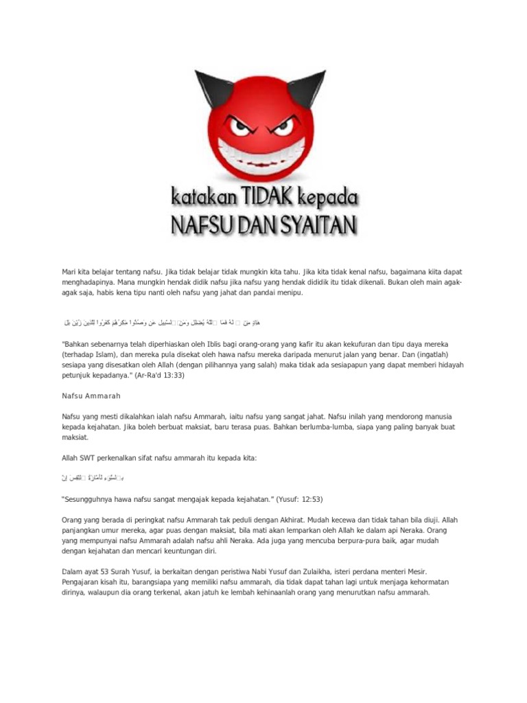 Mari Kita Belajar Tentang Nafsu Pdf