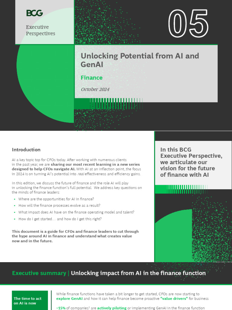 Bcg Ai Playbook For Finance Leaders 1734453210 Pdf Artificial