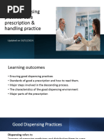 Pharmacy Good Dispensing Practices Guide | PDF | Medical Prescription ...