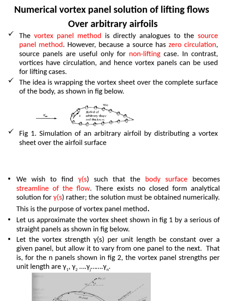 Vortex Panel Method for Airfoil Lift Analysis | PDF | Lift (Force ...