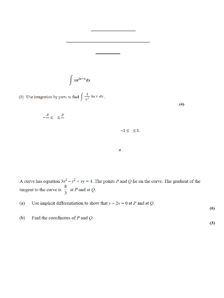 Advanced Mathematics Test Solutions | PDF | Mathematical Objects ...