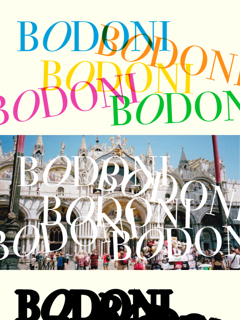 Presentation On Bodoni, Type and Typographer | PDF