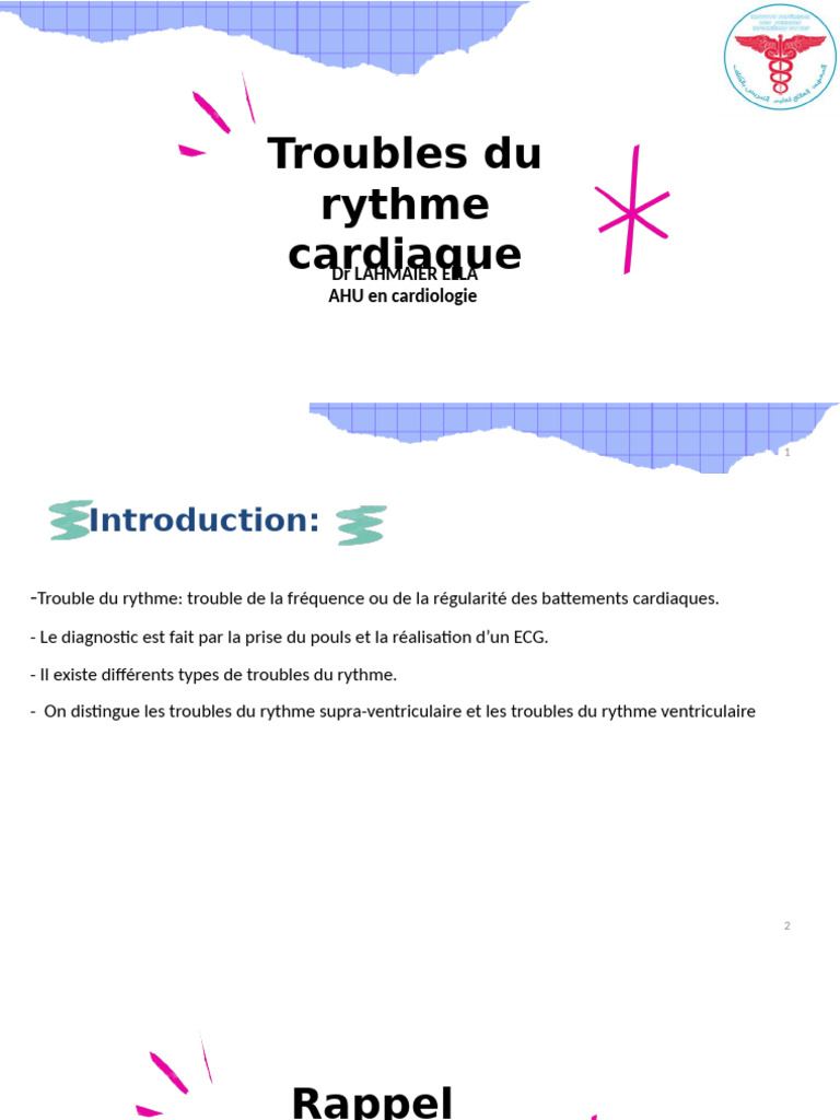 Comprendre les Troubles du Rythme | PDF | Électrocardiographie ...