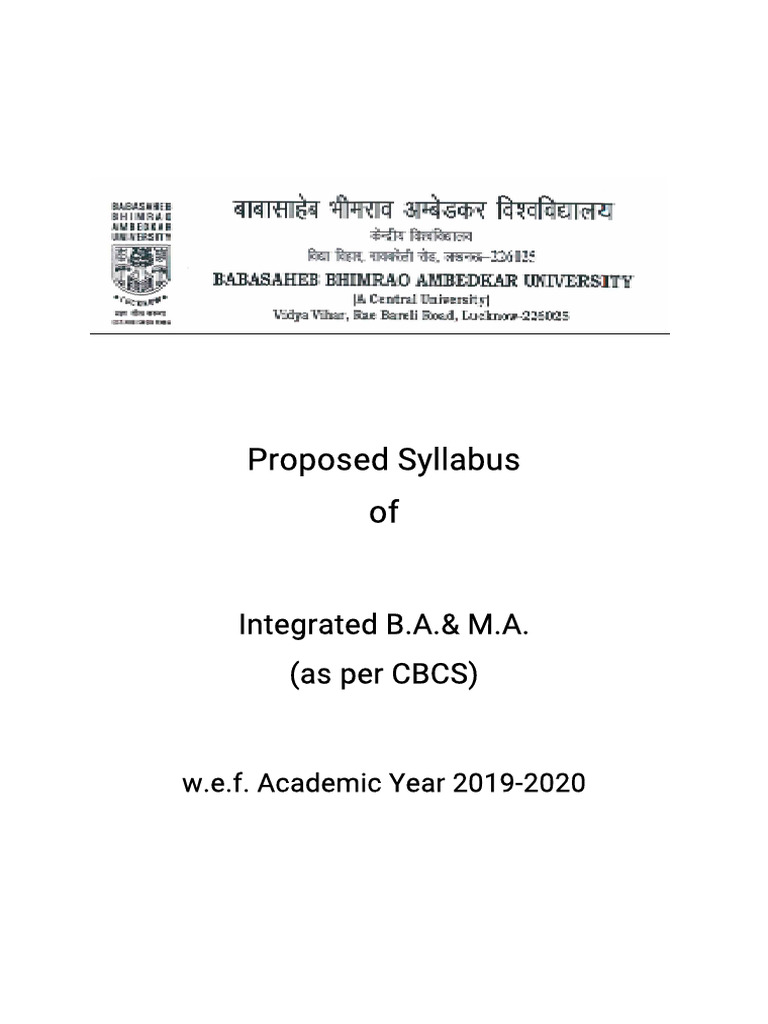 Ba Syllabus | PDF
