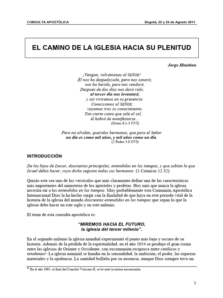 Plenitud de la Iglesia Cristiana | PDF | Cristo (título) | Iglesia ...