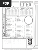 Delta Green Character Sheet | PDF | Games &amp; Activities | Young Adult