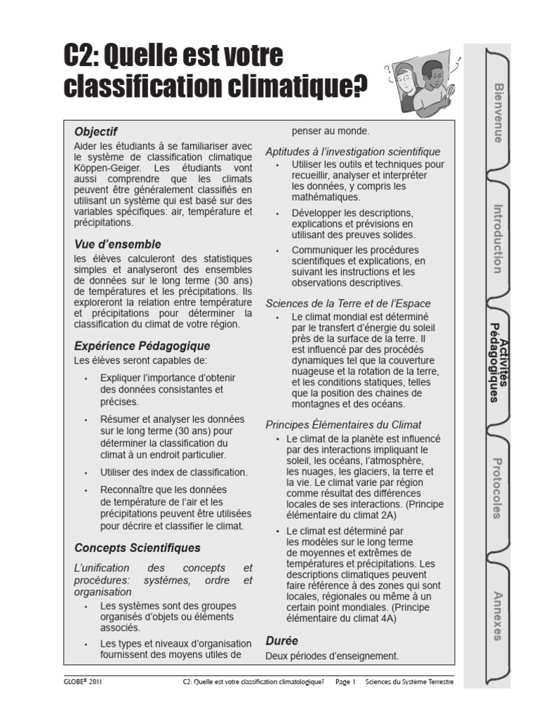 C2 What Is Your Climate Classification-French | PDF | Climat | Terre