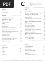 Nobu Las Vegas Dinner Menu Prices | PDF | Cuisine | Cooking