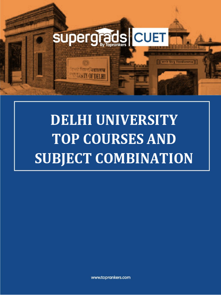 Delhi University Top Courses and Subject Combination 027e6fe187e55 ...