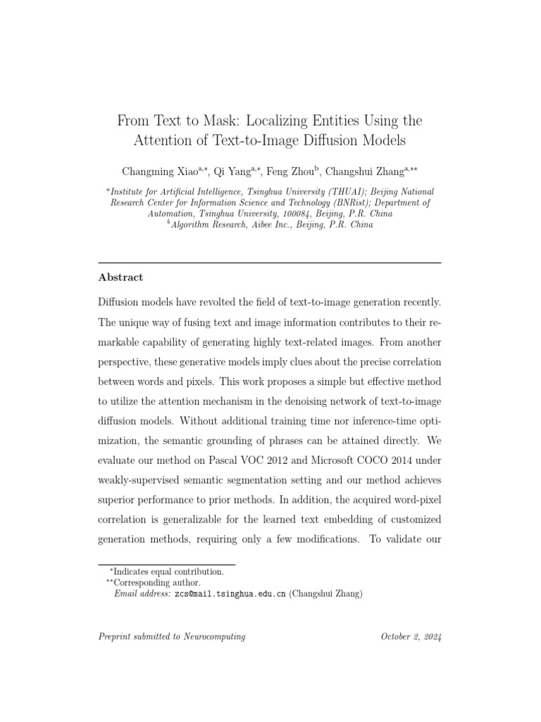 From Text To Mask Localizing Entities Using The | PDF | Image Segmentation