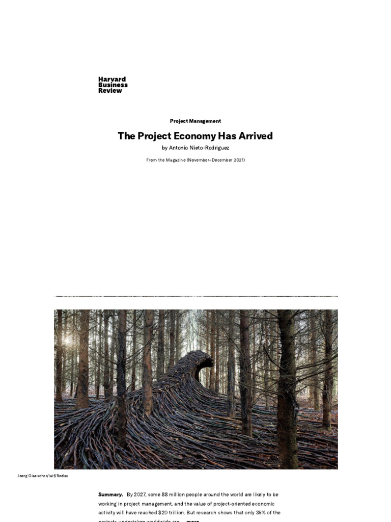 The Rise of the Project Economy | PDF | Project Management | Agile ...