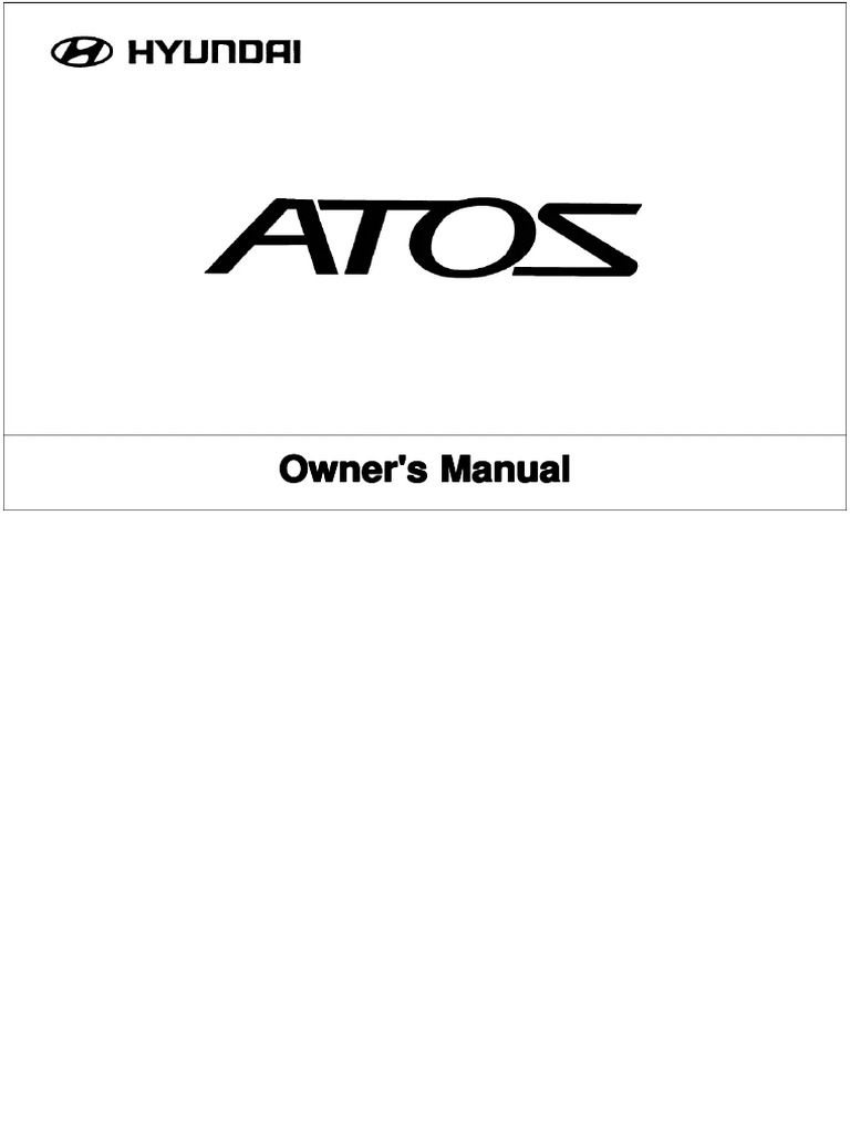 Manual Hyundai Atos (2002) (249 Páginas) | PDF