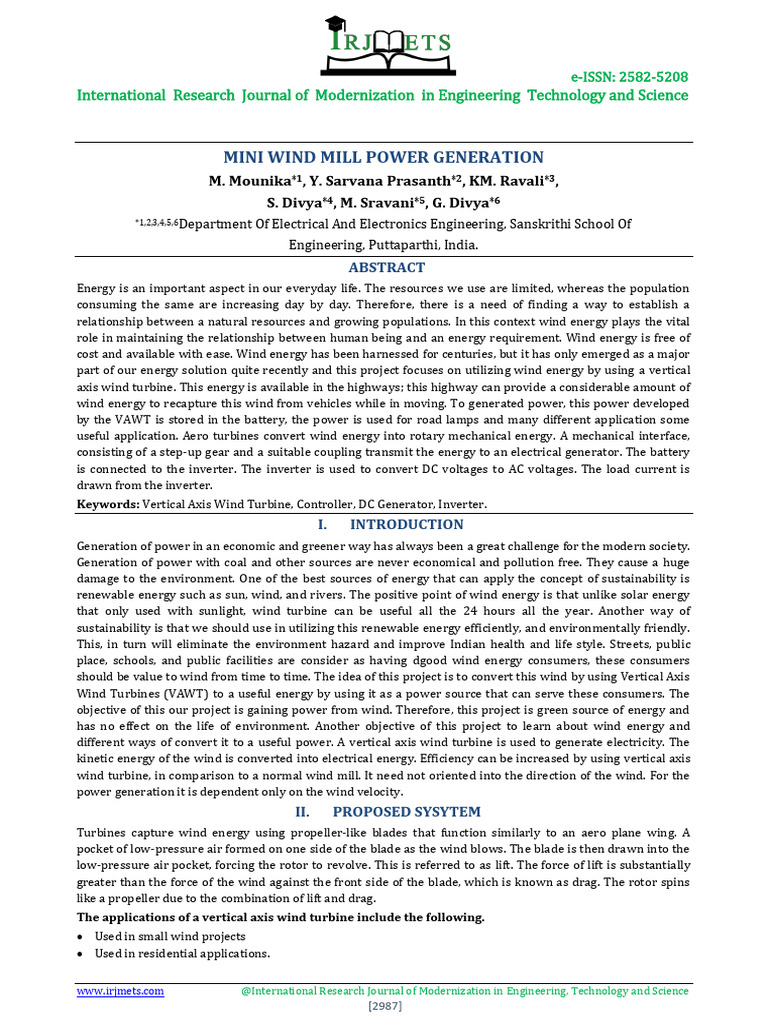 Fin irjmets1681918505 pdf electric generator direct current