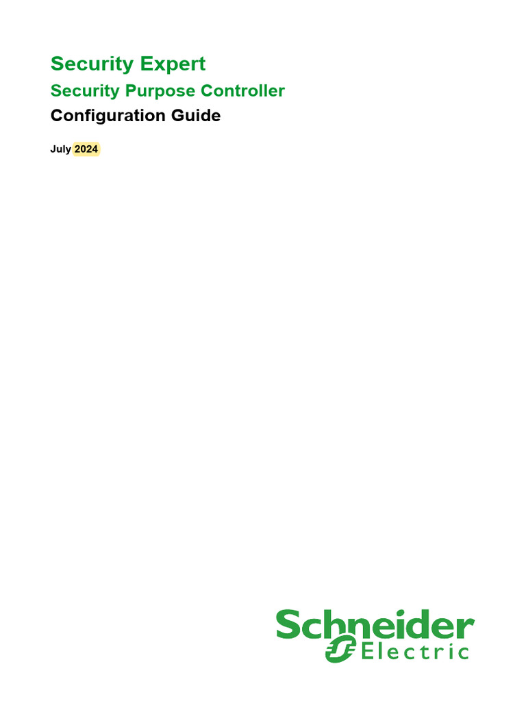 SP-C Security Expert - Security Purpose Controller - Configuration ...