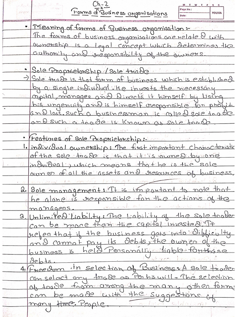 BST CH 2 Notes | PDF