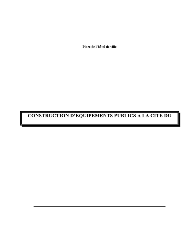 Cahier des Clauses Administratives | PDF | Taxe sur la valeur ajoutée ...