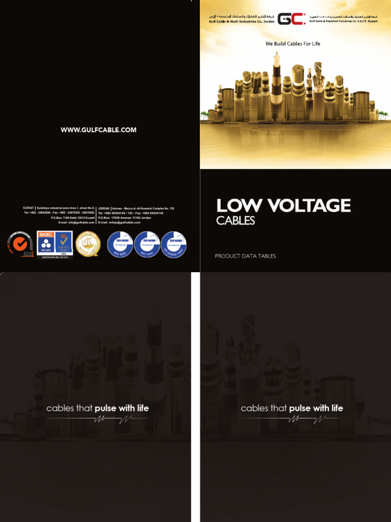 Low Voltage Copper Cables Specifications | PDF | Electrical Conductor ...
